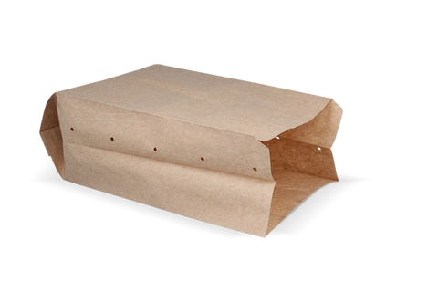 Snackzakken nr 28 (2 pond) Kraft 50gr geperforeerd | 10kg