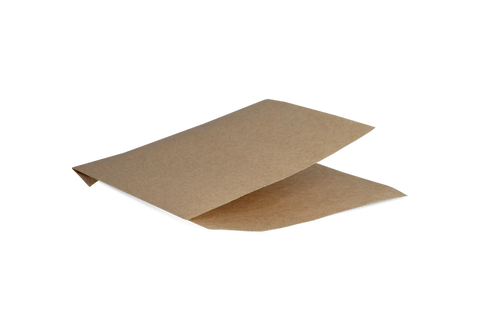 Hamburger zakje 16x16cm kraft vetvrij papier