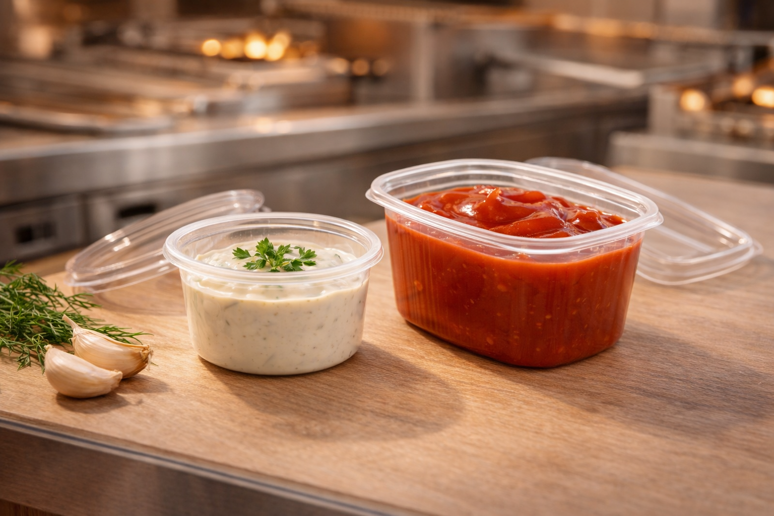 Sausbakjes voor vers en to-go