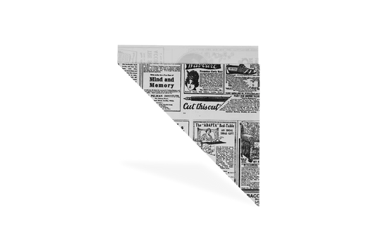 Puntzakken 'Krant' K17 - 17cm vetvrij papier BIO