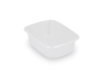 Saus bakjes 150ml 108mm rechthoekig transparant