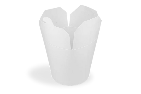 Wok to Go beker 26oz 750ml karton wit
