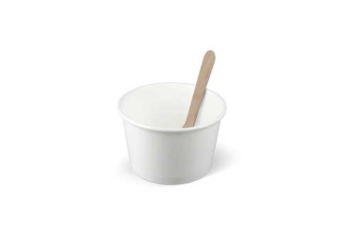 IJsbeker 120ml Ø78mm 4oz karton wit