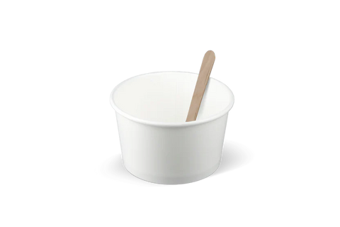 IJsbeker 240ml Ø92mm 8oz karton wit