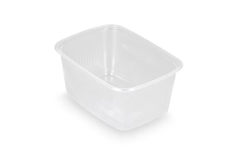 Saus bakjes 250ml 108mm rechthoekig transparant