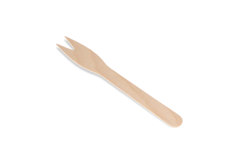 Houten snackvork 120mm BIO