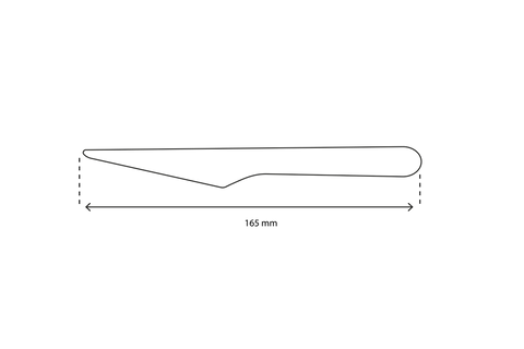 Kartonnen mes 165mm BIO