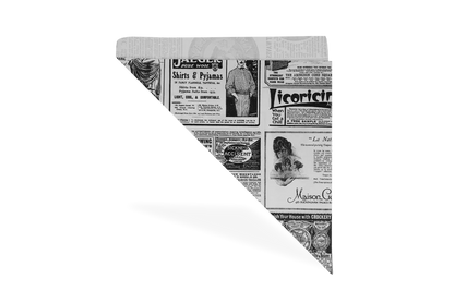 Puntzakken 'Krant' K24 - 24cm vetvrij papier BIO