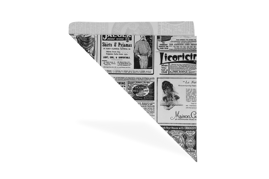 Puntzakken 'Krant' K24 - 24cm vetvrij papier BIO